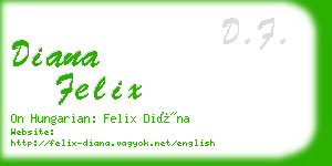 diana felix business card